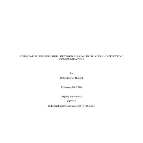 Knowledge Of Applied Psychology