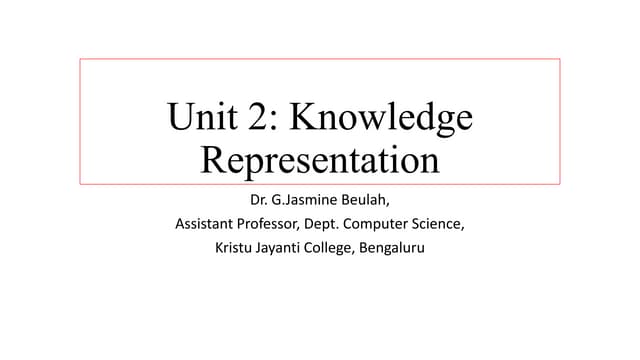 Knowledge representation
