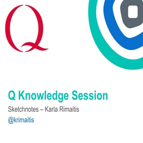 Karla Rimaitis - Q Knowledge Session - Sketchnotes