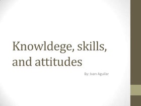 Common list of knowledge skills and abilities | PDF