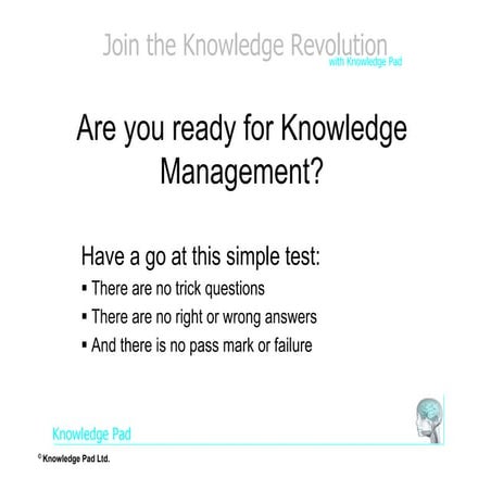 Knowledge Test Sheets (Vers 2.3.)   12th August 2010