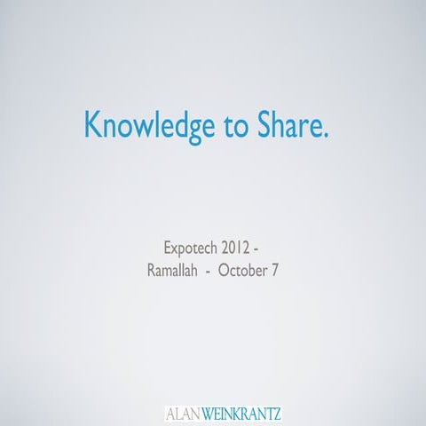 Knowledge to Share - 