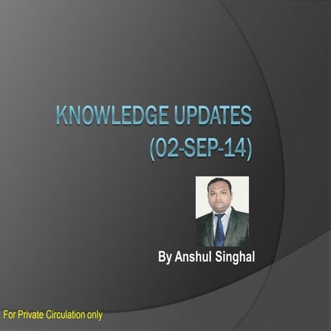 Knowledge update 02 sep-14