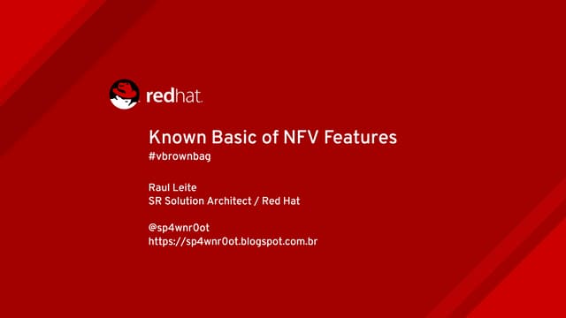 Known basic of NFV Features
