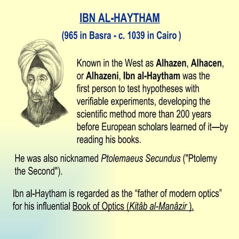 Ibn Al-Haytham(Alhazen)