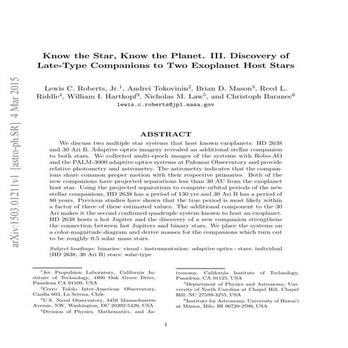 Know the star_know_the_planet_discovery_of_l_ate_type_companions_to_two_exopl...