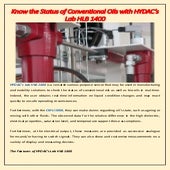 Know the Status of Conventional Oils with HYDAC’s Lab HLB 1400.pdf