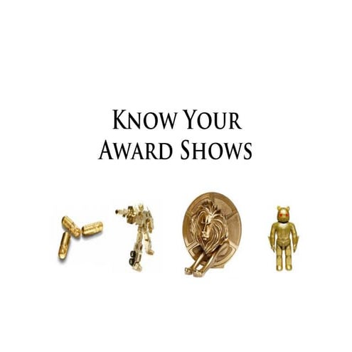 Know Your Award Shows