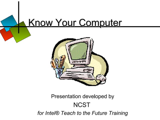Know your computer