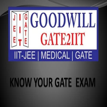 Know your Gate Exam
