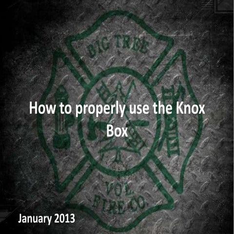 Knox box training | PPSX