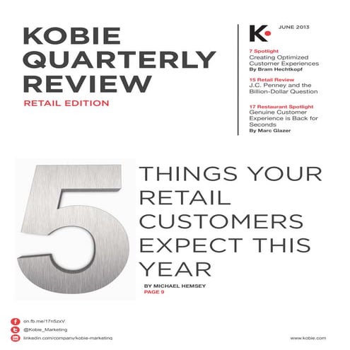 Kobie Quarterly Review: Retail Edition, June 2013