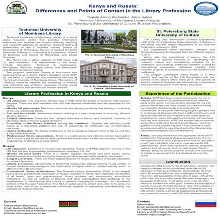 Kenya and Russia: Differences and Points of Contact in the Library Profession