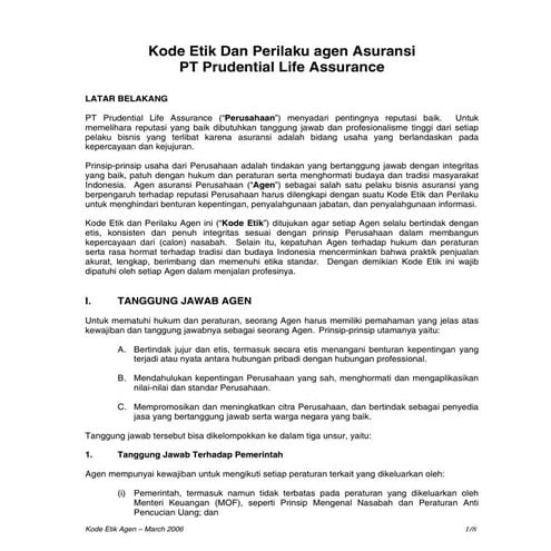 Kode etik agen [final   mar 06]
