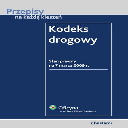 Kodeks Drogowy 2016 Pdf Do Pobrania