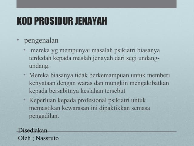 Kanun Prosedur Jenayah (Akta 593)