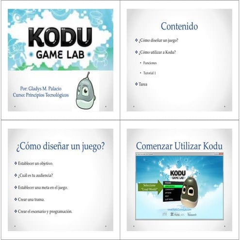Qué es kodu game lab ayuda al usuario | PPTX