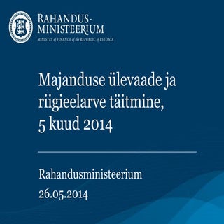 Riigieelarve 5 kuu täitmine 2014