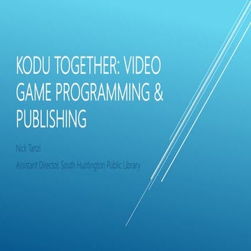 Kodu Together: Video Game Programming & Publishing