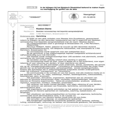 Helen Perquy is de Koeken Dame