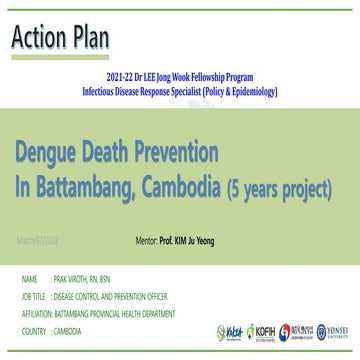 Action plan on Dengue Death Prevention In Battambang, Cambodia (5 years ...
