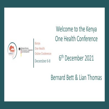 Welcome to the Kenya One Health Conference