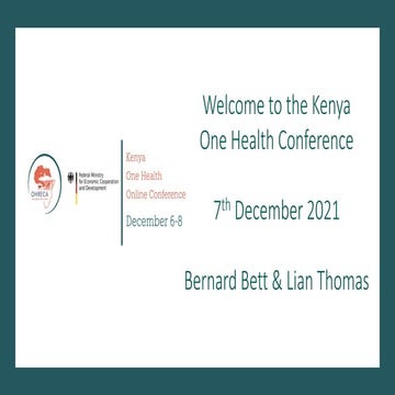 Welcome to the Kenya One Health Conference