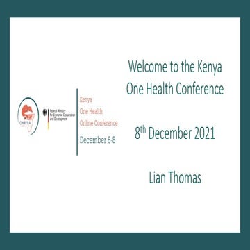 Welcome to the Kenya One Health Conference