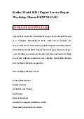 kohler single cylinder engine service manual for engine models k91 k141 k161 k181 k241 k301 k321 k341