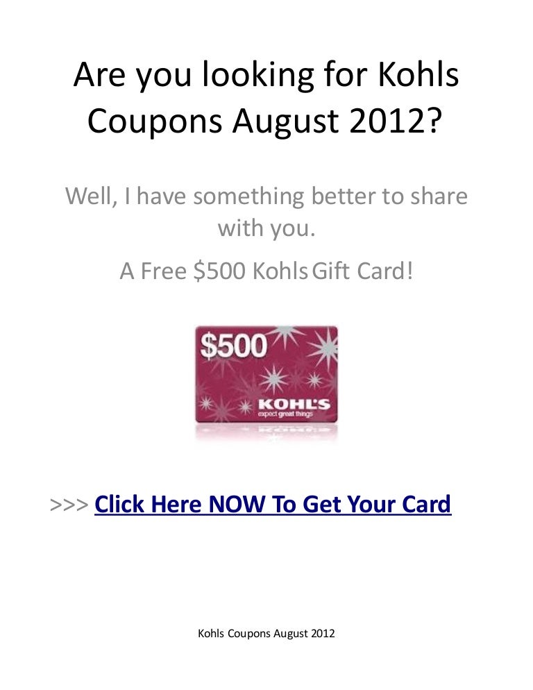 Kohl's vets day coupon
