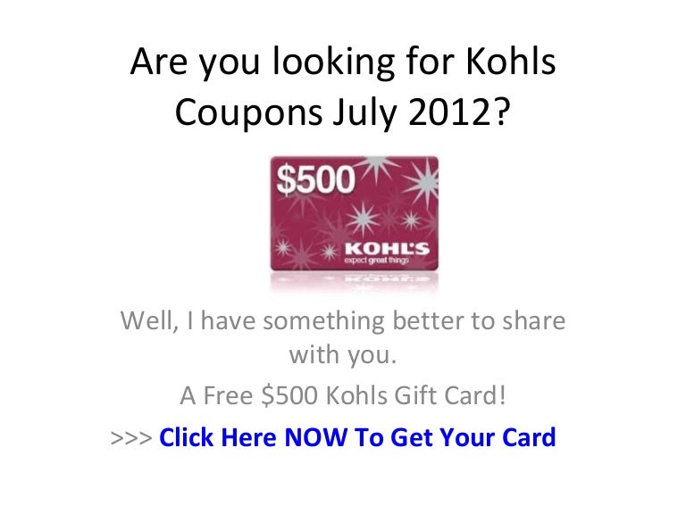 Kohl's vet day coupon