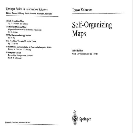 Kohonen: self organising maps