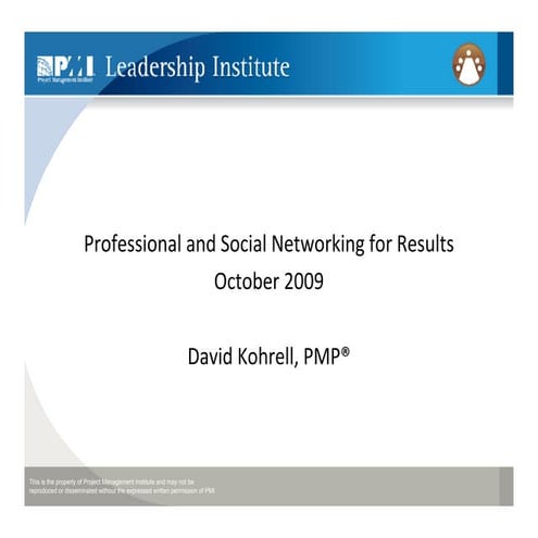 Professional & Social Networking for Results