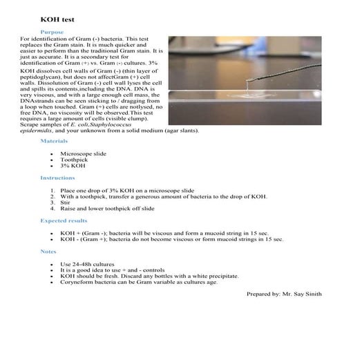 KOH test