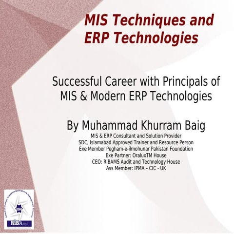 Lecture Program of E-Accountig for PGD Students