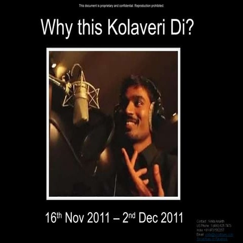 Kolaveri di dec 2011ppt
