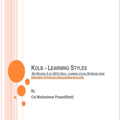 Kolb   learning styles