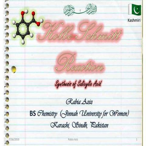 Kolbe schmitt reaction