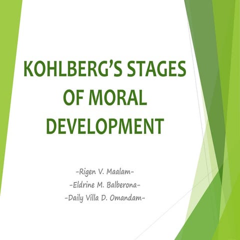 Kolberg's Stages of Moral Development