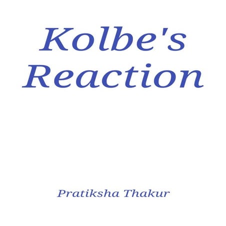 Kolbe's Reaction | PDF