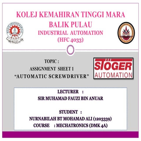 AUTOMATIC SCREWDRIVER