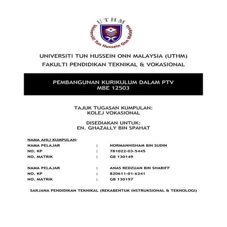 Kolej vokasional