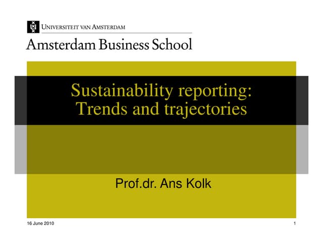 GRI Conference - 27 May - Kolk-  Sustainability Reporting Panel