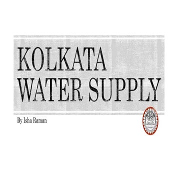 Presentation on Kolkata Water Supply.pptx