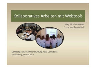 Kollaboratives arbeiten im web monika moises