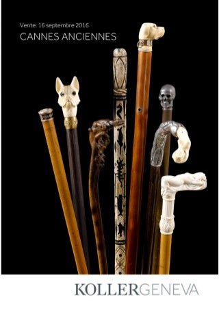 Koller Genf Spazierstöcke S14 Auktion 16.09.2016 - Walking Stick Auction