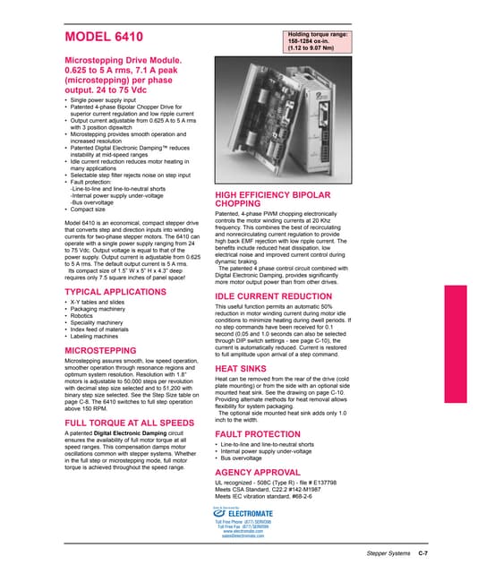 Kollmorgen 6410 6415_stepper_drive_catalog