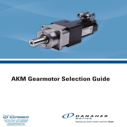 Kollmorgen akm gearmotor_catalog