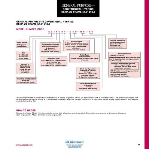 Kollmorgen nema23 conventional_hybrid_specsheet