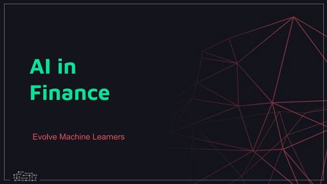 Artificial Intelligence in Finance